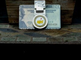 Spring Loaded Masters Money Clip - Bright Silver Nickel Great Buy! Green... - $355.03 MXN