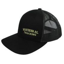 Black Pacific Headwear Mesh Trucker Snapback Cap Hat Northern AG Trucking Norcal - £7.03 GBP