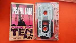 Pearl Jam TEN Europe release cassette Grunge Cassette Tape Eddie Vedder - £10.31 GBP