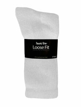 Diabetic Socks CREW12 PAIR Sz 10-13 Healthy Circulation Loose Fit Heel &amp; Toe - £20.56 GBP