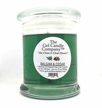Balsam and Cedar Scented MINERAL OIL BASED Deco Jar Candle - up to 120 H... - $17.41