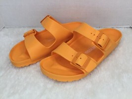 Birkenstock Women&#39;s Size US 9 Narrow EU 40 Arizona EVA Slide Sandals Orange - £22.19 GBP