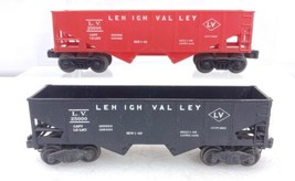 2 Lionel Trains Postwar Lehigh Valley LV Hoppers 6476 Red 6456 Black O Gauge - £19.46 GBP