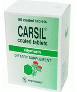  Carsil 22.5mg Silymarin Natural Detox and Liver Protection 80 tabs SOPH - £15.68 GBP