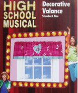 HIGH SCHOOL MUSICAL SUNBURST STAR PINK VALANCE WINDOW TREATMENT NEW - $37.82 CAD