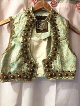 Very Rare Double D Ranch Turquoise Gypsy Vest Size XS New - £239.80 GBP