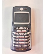 RARE Motorola C-370  Black / Silver with Battery -  NO BACK COVER - $16.34