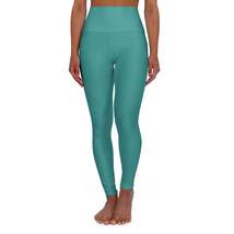 Womens High-waist Fitness Legging Yoga Pants, Teal Green - $50.97