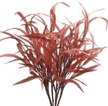 6Pcs Artificial Fall Leaves Grass Stems 27.5&quot; Fall Leaf Spray Plants Autumn Gree - £28.22 GBP