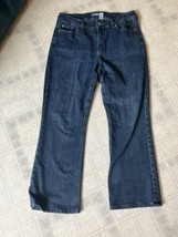 Chico’s Platinum Jeans Size 2 Short Large Petite Dark Wash Blue - £18.83 GBP