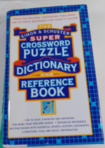 Simon &amp; Schuster Super Crossword Puzzle Dictionary and Reference Book - £4.74 GBP