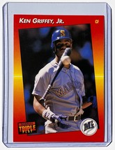 1992 Donruss Triple Play Preview Ken Griffey Jr. Baseball Card Seattle Mariners - £10.10 GBP