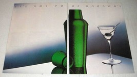 1986 Gordon&#39;s Gin Ad - It&#39;s Got to Be Gordon&#39;s - £14.26 GBP