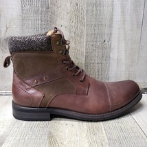 JOE&#39;S JEANS Ankle Boots Men&#39;s Size 11 Brown Cap Toe Lace Up NEW - $769.56 MXN