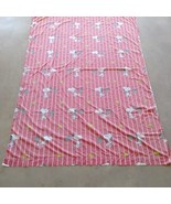 Snoopy Sheet Traveling Peanuts Red White Stripe Twin - $374.59 MXN