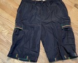 Men&#39;s Regal Wear 3XL (40-42) Black Plaid Accents Cargo Pocket Drawstring... - $11.69