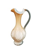 Antique Mother of Pearl Peach Satin MOP Glass Ewer c.1890 - $108.90