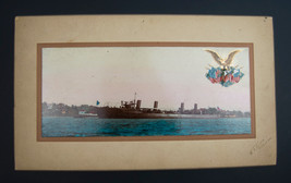 U.S.S. Paul Jones Navy Ship Vintage 1920&#39;s WF Henry  Photo 9.5&quot; x 4.5&quot; - £20.85 GBP