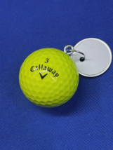 Yellow Callaway Supersoft Golf Ball Key Chain....Free Ship - £7.75 GBP