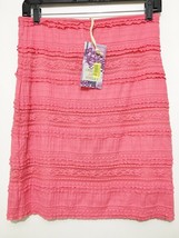 Chelsea Violet M Dayglo Pink Skirt Everything is Coming Up Flowers NEW - £22.84 GBP