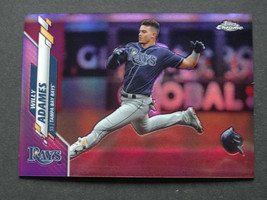 2020 Topps Chrome #179 Willy Adames Rays Purple Parallel Baseball Card 40/299 - £3.94 GBP
