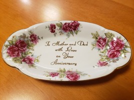 Anniversary Gift - Vintage Candy Dish - Norcrest Fine China B-728 - Mom And Dad - £8.81 GBP