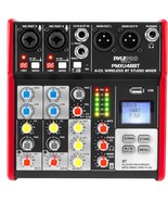 Pyle Studio Audio Sound Mixer Board - 4 Channel Bluetooth Compatible - $99.98