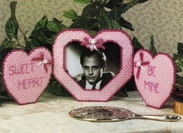 Plastic Canvas Valentine Tissue Cover Basket Photo Frame Gift Bag Patterns - £7.98 GBP