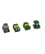 Set of 4 John Deere Johnny Tractor and Friends Plastic Vehicles - £15.51 GBP