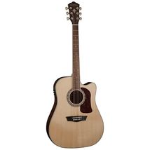 Washburn 6 String Acoustic-Electric Guitar, Natural Gloss (HD30SCE-O) - $364.25