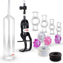 LeLuv Penis Pump EasyOp Zgrip | Black, Clear, Constriction &amp; Jelly Rings - £29.34 GBP