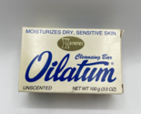 Vintage Oilatum Unscented Cleansing Bar Soap with Peanut Oil 3.5 oz Rare... - $24.30