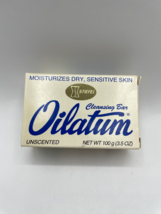 Vintage Oilatum Unscented Cleansing Bar Soap with Peanut Oil 3.5 oz Rare Bs257 - £19.35 GBP