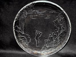 NYBRO Swedish Crystal 7.5&quot; Golf Golfer Decorative Plate - Sports Outdoor... - $206.68 MXN