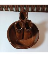 Garnett Studio Pottery Ikebana Vase Signed Lancaster PA Stoneware Flower... - €61,27 EUR