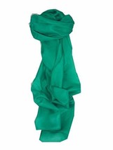 Mulberry Silk Hand Dyed Long Scarf Teal from Pashmina &amp; Silk - £19.12 GBP