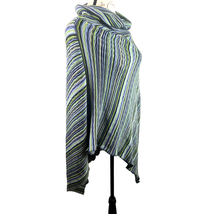 Big Buddha Cowl Neck Poncho Sweater Womens One Size Knit Asymmetric Mult... - £12.94 GBP