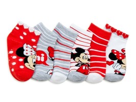 Minnie Mouse Disney Jr. 5 O 6-Pack Calcetines Bajos Niña Edad 2-4 (Niño 2T-4T) - £9.56 GBP