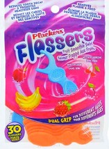 30 Fruit flavor Dental Fluoride FLOSSERS Dual Grip kids &amp; adults PLACKER... - $21.11