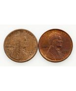 Lote De 2 Centavos De Trigo Lincoln 1909 (P Y S) VG A Elección BU Rojo/M... - $185.51