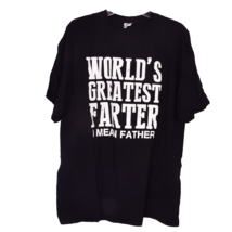 Worlds Best Farter/Father Cotton Graphic Tee Size 2XL Fruit of the Loom - £9.89 GBP