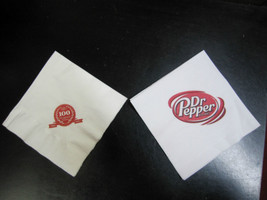 5 Sets of Two Different Dr Pepper Cocktail Paper Napkins - New  FREE SHI... - $5.45