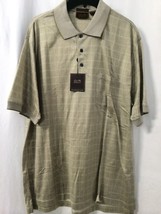 Tasso Elba Men&#39;s Shirt Tan Casual Golf Shirt Size Medium NWT - £24.33 GBP