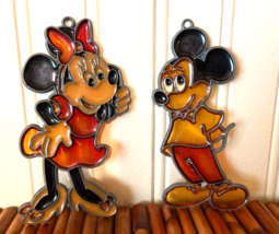 Disney Mickey Minnie Mouse-Stained Glass Suncatchers Makit Bakit - £11.10 GBP