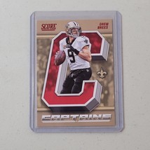 Drew Brees #20 Red Parallel Captains New Orleans Saints HOF NM 2018 Panini Score - £5.22 GBP