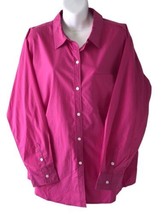 Rails Hibiscus Button Up Shirt Long Sleeve Women’s Size L Pink - £27.78 GBP