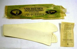 Vintage VAN HEUSEN men&#39;s folded LINEN CLOTH collar VAN GARDE size 16 in ... - £29.50 GBP