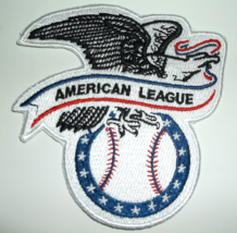 American League~MLB~Embroidered Patch~(3 5/8&quot; x 3 3/4&quot;) Iron Sew On - $4.85