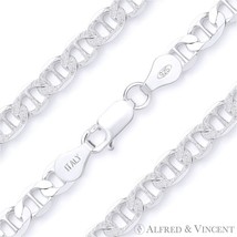 6.3mm Marina Mariner Pave Link .925 Italy Sterling Silver Italian Chain ... - $660.16 MXN+