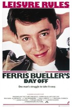 Ferris Bueller Día Apagado Póster Película Matthew Broderick Cara Tiro Buehllers - £7.03 GBP